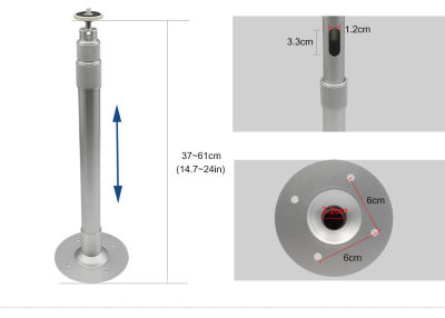 40cm 60cm Universal 14 6mm Projector Mini Hanger Ceiling Mount Wall Bracket TD90 Leisure 3 W18 P62 K9 Projector Holder Stand