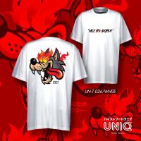 เสื้อคอกลมคอตตอน Uniq รุ่น UNT026 สีขาว