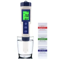 Pen EC Salinity Meter Temp Tester Quality Digital