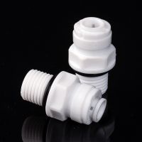 Fit 1/4 quot; 6.35mm OD Tube x 1/4 quot; BSP Male POM Quick Fitting Connector For Aquarium RO Water Filter Reverse Osmosis System