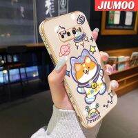 JIUMOO เคสปลอกสำหรับ Samsung S10บวก S9ลายการ์ตูนน่ารักอวกาศลูกสุนัขดีไซน์ใหม่นิ่มหรูหราเคสโทรศัพท์ขอบด้านข้างเคสกันกระแทกสี่เหลี่ยมคลุมทั้งหมดป้องกันเลนส์กล้อง