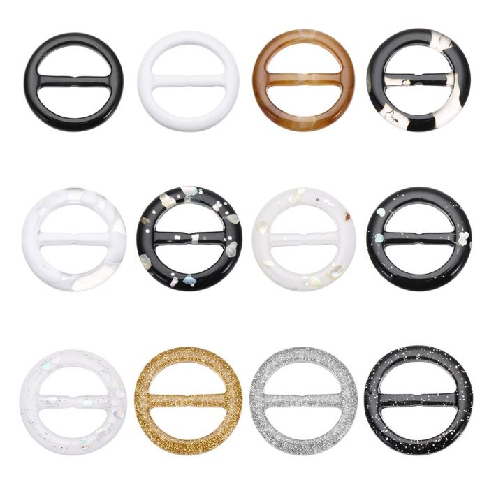 DIY Clothing Decor T-shirt Clips Shirt Button Scarf Clips Ring Belt Buckle