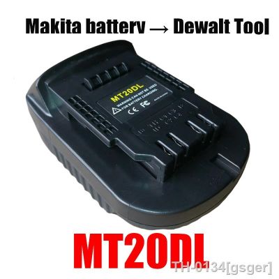 ❈ gsger Mt20dl conversor adapte para makita18v compatível li-ion batteryto dcb200 converter dewalt 20v ferramenta