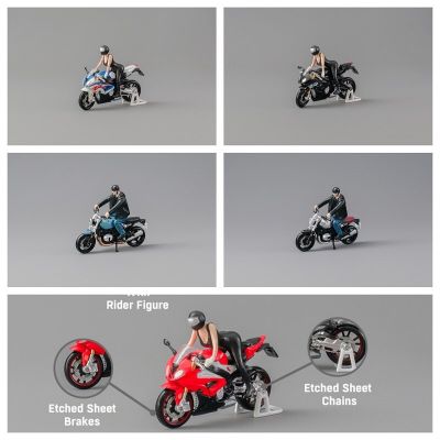 **Pre-Order** CM MODEL 1:64 S1000RR (Red / Black/ Blue + White) / Ninet (Black / Blue / Silver) Diecast Motocycles