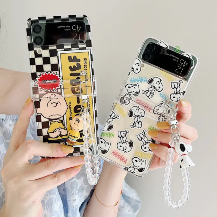 Cscr Cute Cartoon Phone Cases For Samsung Galaxy Z Flip 3 4 Flip4 Flip3 5g Case Hinge Full