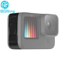 เลื่อนกันฝุ่นโลหะแบตเตอรี่ฝาครอบด้านข้างสำหรับ GoPro ฮีโร่11 10 9สีดำการกระทำกล้องที่ถอดออกได้ป้องกันฝาชาร์จกรณีพอร์ต