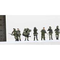 Luanjingduan361849 8ชิ้น1/72 Scale รัสเซีย Patrol Group ทหาร8ร่างของเล่นโมเดลฉาก DIY เครื่องประดับตุ๊กตา