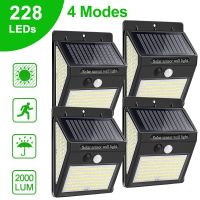 228 144 Solar LED Light Outdoor Solar Light With Motion Sensor Solar Lamp LED Powered Spotlight Sunlight For Garden Decoration