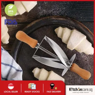 For Making Croissant Bread Dough Pastry Rolling Cutter Baking Tool  Stainless Steel - AliExpress