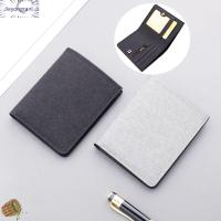 JIEYONGRANL Simple Small Canvas Card Holder Multi-functional Men Short Wallet Mini Coin Purse