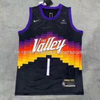 ○ Boutique Classic New Style Basketball Jersey Sun Team Embroidered Booker No. 1 Paul 3 Season Couple Vintage Mesh Student Men Women 382288