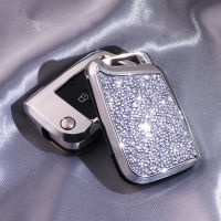 Crystal Car Key Case Cover For Volkswagen VW Polo TIGUAN Golf Skoda Octavia Passat Seat Ibiza Leon Car Key Protect Diamond Shell