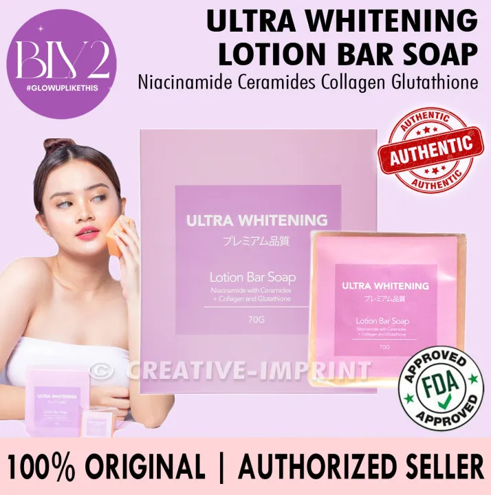 BLV2 Ultra Whitening Lotion Bar Soap (Niacinamide Ceramides Collagen