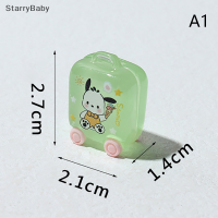 StarryBaby กระเป๋าเดินทางขนาดเล็กลายการ์ตูนน่ารักเรืองแสง1ชิ้นโมเดลเรซินตกแต่งบ้านตุ๊กตา