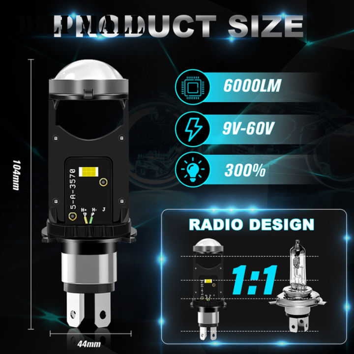 อะไหล่ไฟตัดหมอกไฟลำแสงไฟสว่างจ้าเป็นพิเศษต่ำ3200lm-ไฟหน้ารถมอเตอร์ไซค์แบบ-led-h4สำหรับรถบรรทุกรถมอเตอร์ไซด์
