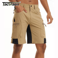 TACVASEN Men Summer Outdoor Shorts Quick Dry Knee Length Hiking Fishing Running Shorts Lightweight Multi-Pockets Workout Shorts