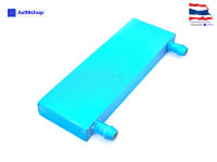 40*120*12 Aluminum Water Cooling Block Radiator Heatsink (อลูมิเนียมบล็อกฟ้า-แบบออกด้านข้าง)