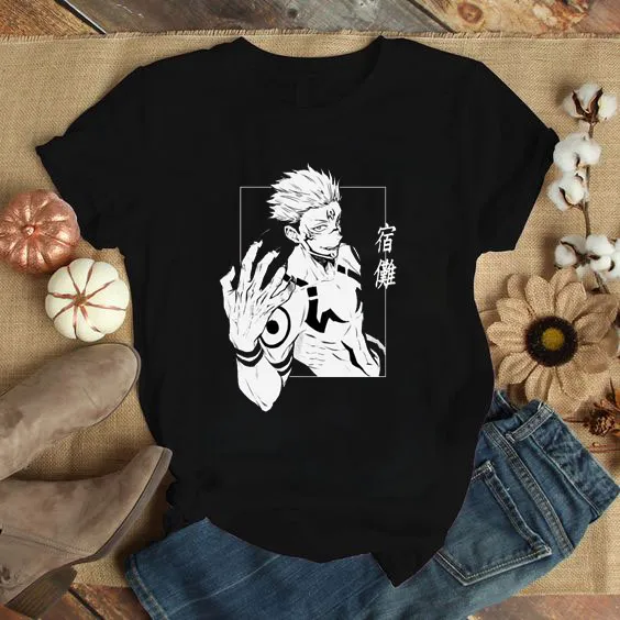 Anime GOJO-Jujustu Kaisen Gangster For Men Women Tshirt (GOOD QUALITY ...