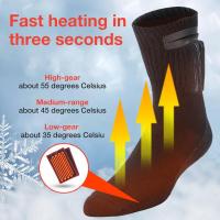 Electric Heated Socks Rechargeable Chronically Cold Feet Women Men Winter Outdoor Skiing Cycling Sport Thermal Socks