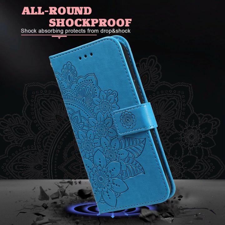 เคสโทรศัพท์ใหม่สำหรับ-xiaomi-mi-poco-c40-f5-m4-m3-x5-x4-x3-pro-poco-f4-gt-x4-x3-gt-poco-m5-m4-f4-m3-f3-x3-nfc-กลีบดอกไม้เคสเคสแบบพับปิดได้แม่เหล็กช่องเสียบบัตรเป็นหนัง