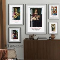 ✼♚ Leonardo Da Vinci Christian Art Exhibition Museum Retro โปสเตอร์ Renaissance พิมพ์ภาพวาดผ้าใบสติ๊กเกอร์ติดผนัง Home Decor ของขวัญ