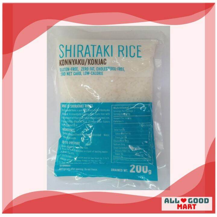 Shirataki Rice 200g Low Carb and Keto Friendly Lazada PH