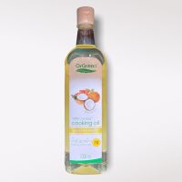 น้ำมันมะพร้าวสกัดเย็น "ออร์กรีน" (Coconut cooking oil) สำหรับปรุงอาหาร ขนาด 1000 ml. (เจ)