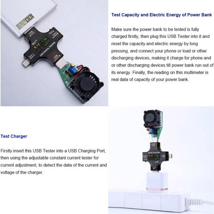 type-c-usb-testeur-dc-tester-dc-เครื่องวัดแรงดันไฟฟ้าแบบดิจิตอล-ampermetro-มิเตอร์วัดแรงดันกระแสไฟฟ้าแอมป์โวลต์-ammeter-detector-แบตสำรอง