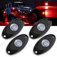 4 Pods LED Rock Light Kit สำหรับ Jeep A SUV Offroad รถรถบรรทุกเรือกันน้ำ Underglow LED Neon Lights