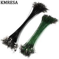 【CC】 KMRESA 5Pieces 15cm 20cm 25cm 30cm Anti-bite Fly Leash Fishing Feeder Rope leading line Swivel Rolling Swivels