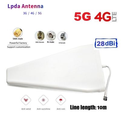 4G LPDA 28DBi Antenna 690-3700MHz Outdoor Antenna LPDA Antenna for Repeater 2G 3G 4G Mobile Signal Booster