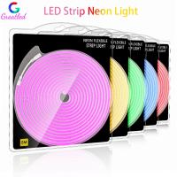 LED Flexible Silicone Neon Light Strip 1M 2M 3M 4M 5M 120LEDs/M Flexible Rope Tube Neon Light Waterproof 12V 6x12