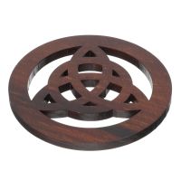 Altar Tile Wooden Wall Decor Art Pentagram Dolls Celtic Geometry Pentacle Meditation Sacred Star Wood Decorations Symbol