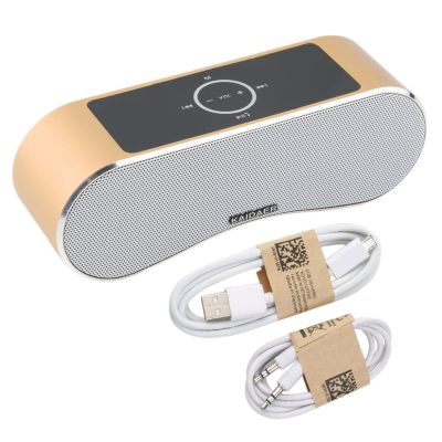 CarCool ลำโพงเซนเซอร์สัมผัสไร้สาย LED แบบพกพา,เครื่องเล่นเพลงเสียง Hi-Fi รองรับวิทยุแฮนด์ฟรีการ์ด TF U Disk MP3