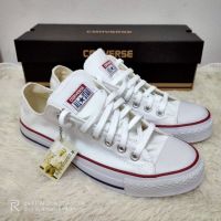 [On Sale]รองเท้าConverse All Star คอนเวิร์ส% สีขาว White รองเท้าผ้าใบชาย หญิง รองเท้าแฟชั่นรองเท้าลำลอง