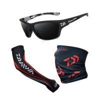 【CC】 Daiwa Protection Fishing Polarized Sunglasses Driving Hiking Glasses Scarf Arm Guard Neck Gaiter