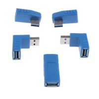 Amagogo 5ชิ้น USB3.0เชื่อมต่อมุม90 ° T ไปยังอะแดปเตอร์ตัวเมียต่อขยาย