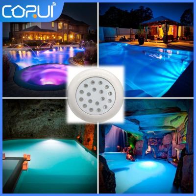 【CW】 Underwater Pool 12V IP68 Colorful Atmosphere Wall Under Outdoor Night Lamp