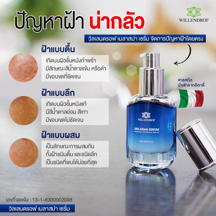 เมลาสมา-เซรั่ม-จากวิลเลนดรอฟ-20มล-4ขวด-melasma-serum-by-willendrof-20ml-4b