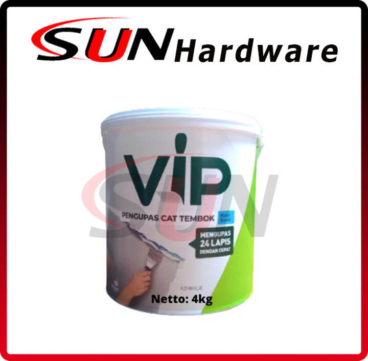 VIP Pengupas Cat Tembok 4 Kg Perontok Waterbased Dinding Paint Remover