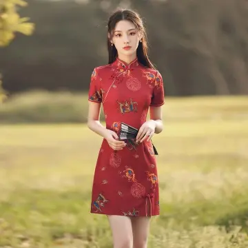 Red chinese traditional on sale dress