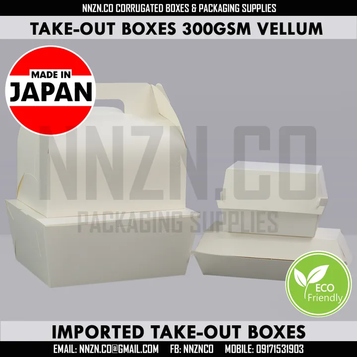 NNZN Food Grade Boxes Burger Box PicaPica Box TakeOut TakeAway Box