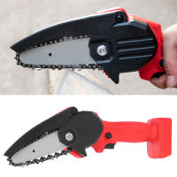 Mini Electric Chain Saw Rechargeable Pruning Cutting Woodworking Industrial Supplies Red