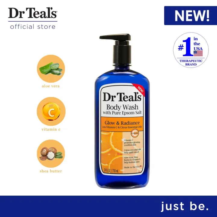 Dendrobium Dr Teal's Glow and Radiance with Vitamin C and Citrus