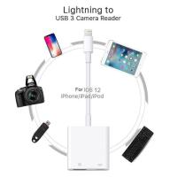 Apple Lightning to USB 3 Camera Keyboard Adapter Cable OTG for iPhoneXS XR 8 7 6 iPad iOS12