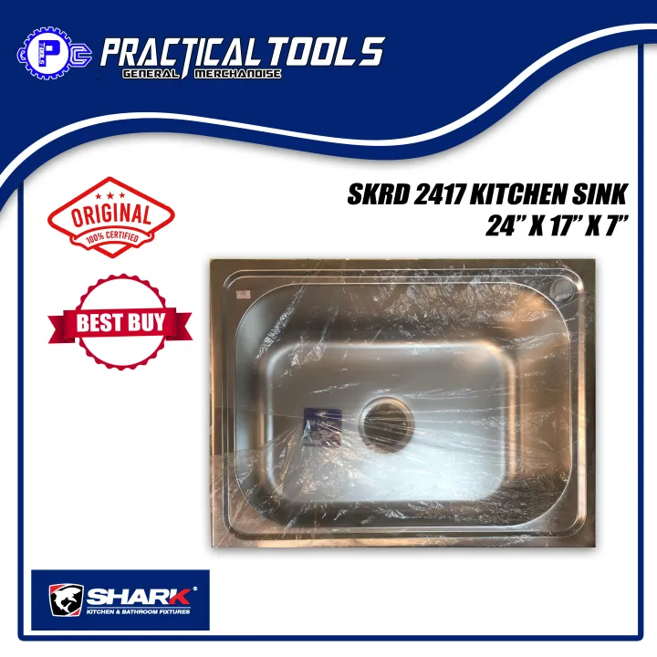 SHARK SKRD2417 KITCHEN SINK 24" X 17" X 7" Lazada PH