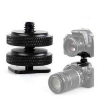 1/4" Hot Shoe Adapter Mount Screw with Double Layer to Flash Hotshoe Adapter Holder Mount Photo Studio Accessories 1ชิ้น