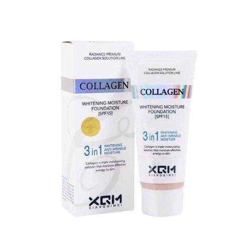 HOT RRJQH Original and Authentic Xiangqimei Collagen Whitening Moisture Foundation 3in1