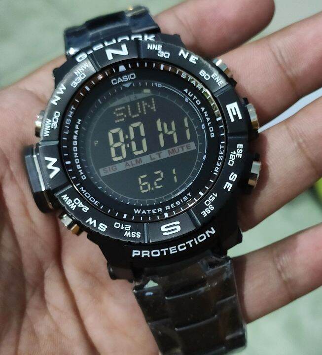 AUTHENTIC GSHOCK PWR 3500 / PWR3500 PROTREK Full StainLess Steel U.S ...