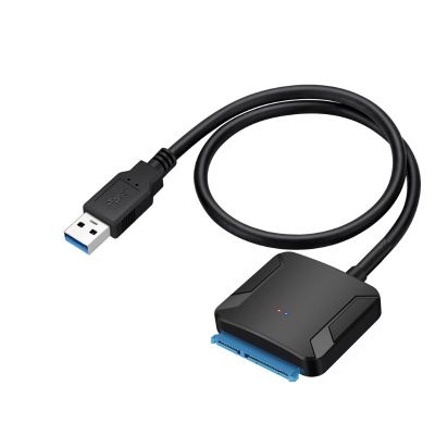 อะแดปเตอร์ SATA เป็น USB USB 3.0เป็น Sata 3ตัวแปลงสายเคเบิลสำหรับ2.5in 3.5in HDD SSD ฮาร์ดดิสก์ไดรฟ์ USB อะแดปเตอร์ Sata Hkgh คุณภาพ